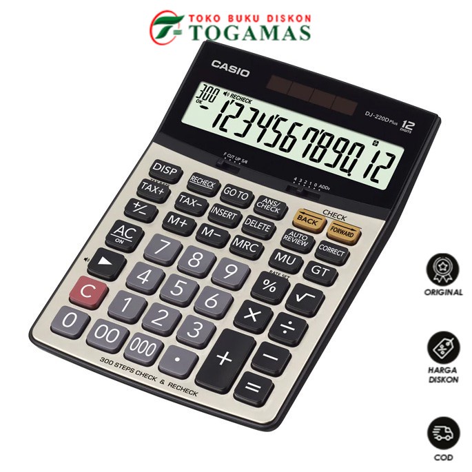 

READY !! KALKULATOR CALCULATOR DJ-220D PLUS CASIO