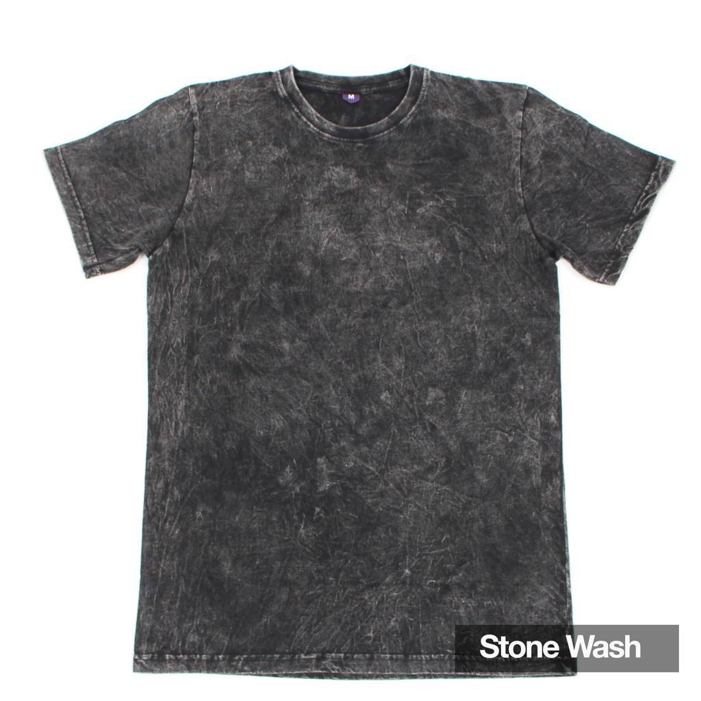 Kaos Washed Premium Pria/Wanita - STONE WASH