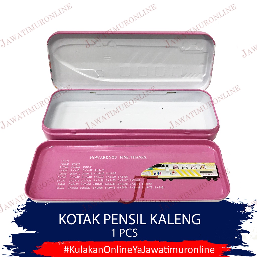 Kotak Pensil Kaleng 2 Susun