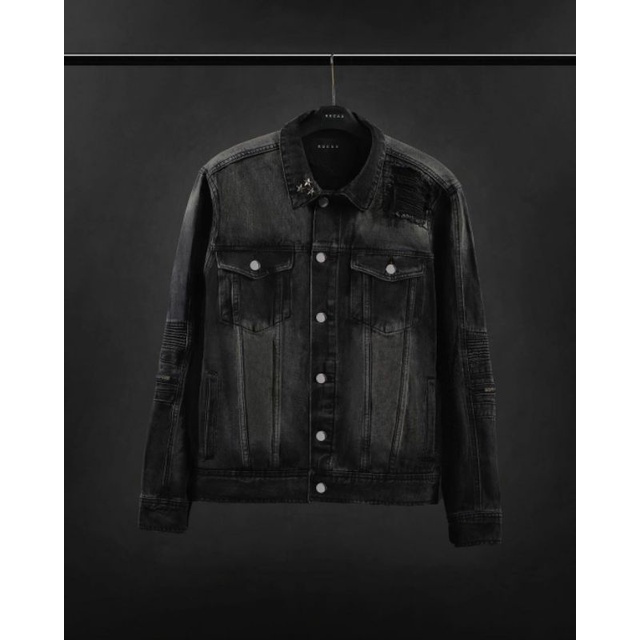 RUCAS Jade Black Biker Denim Jacket All Size [ORIGINAL] - NEW