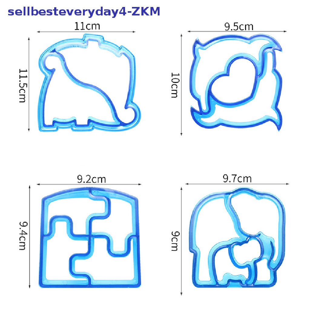 Set Cetakan Pemotong Makanan Roti Panggang Sandwich Untuk Anak
