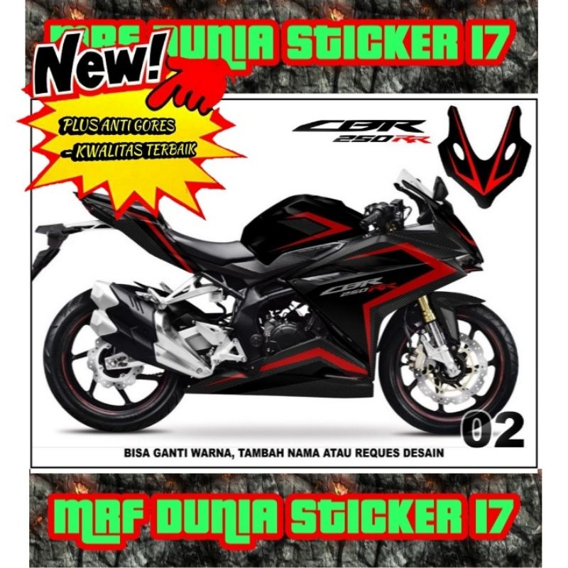 Sticker decal CBR 250RR Full Body dekal CBR 250RR Stiker CBR 250RR Full Body Motif 02