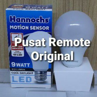 HANNOCHS BOHLAM LAMPU LED MOTION SENSOR GERAK 9W 9 WATT ORIGINAL