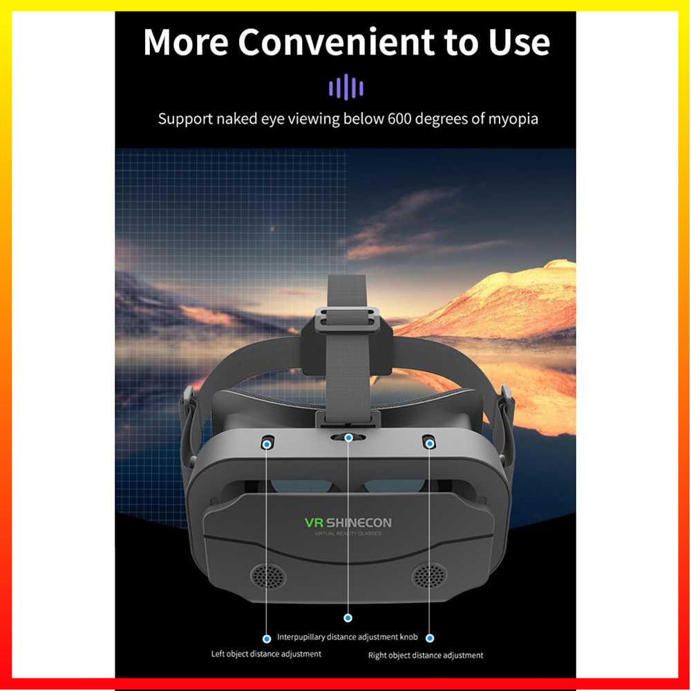 VR Box 3D IMAX Giant Screen Virtual Reality Glasses Kesesuaian Smartphone 4.7 inch Sampai 7 inch Shinecon G13 - 7RTHOJBK