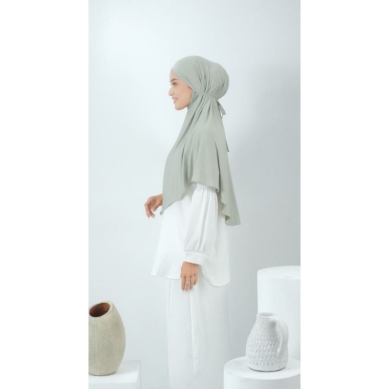 Zeta Bergo Tali Polos | 1 Layer Bahan jersey by Yeppushop