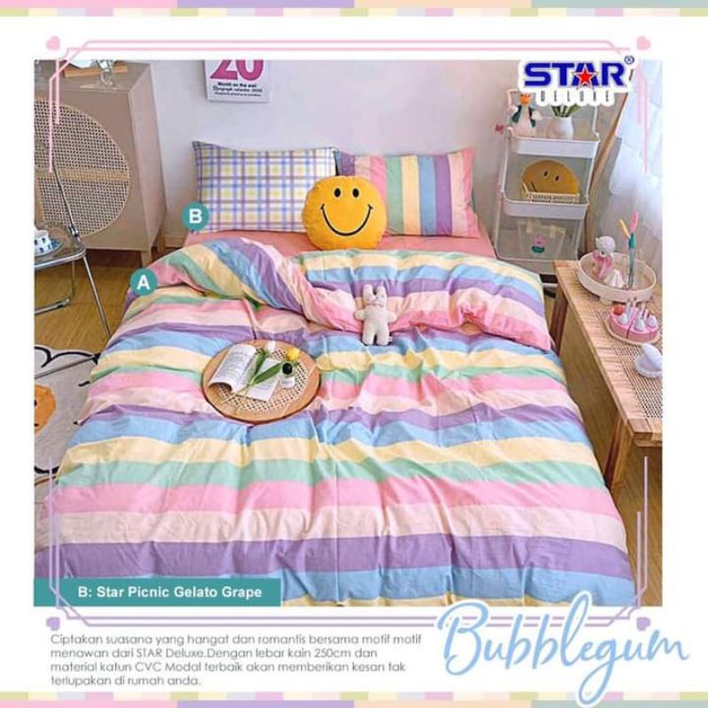 Sprei Homemade Katun CVC Star