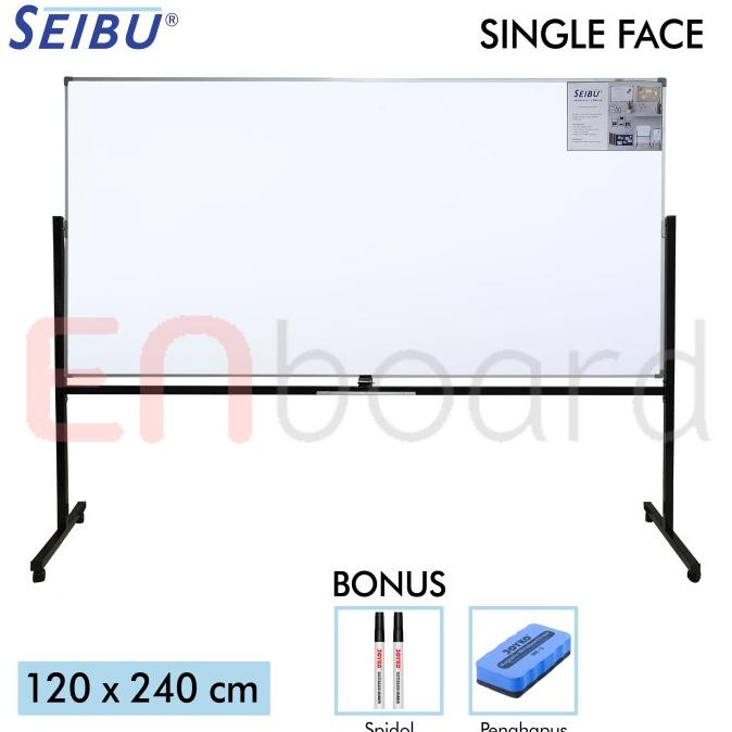 

Papan Tulis Whiteboard Standing Single Face Seibu 120 x 240 cm