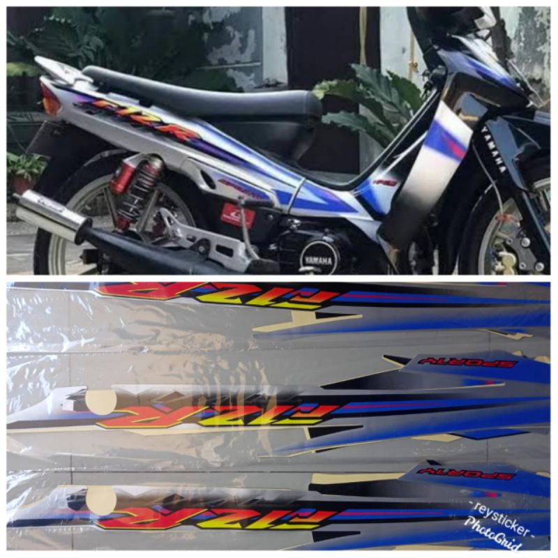 Striping Yamaha F1ZR 2003 Hitam silver