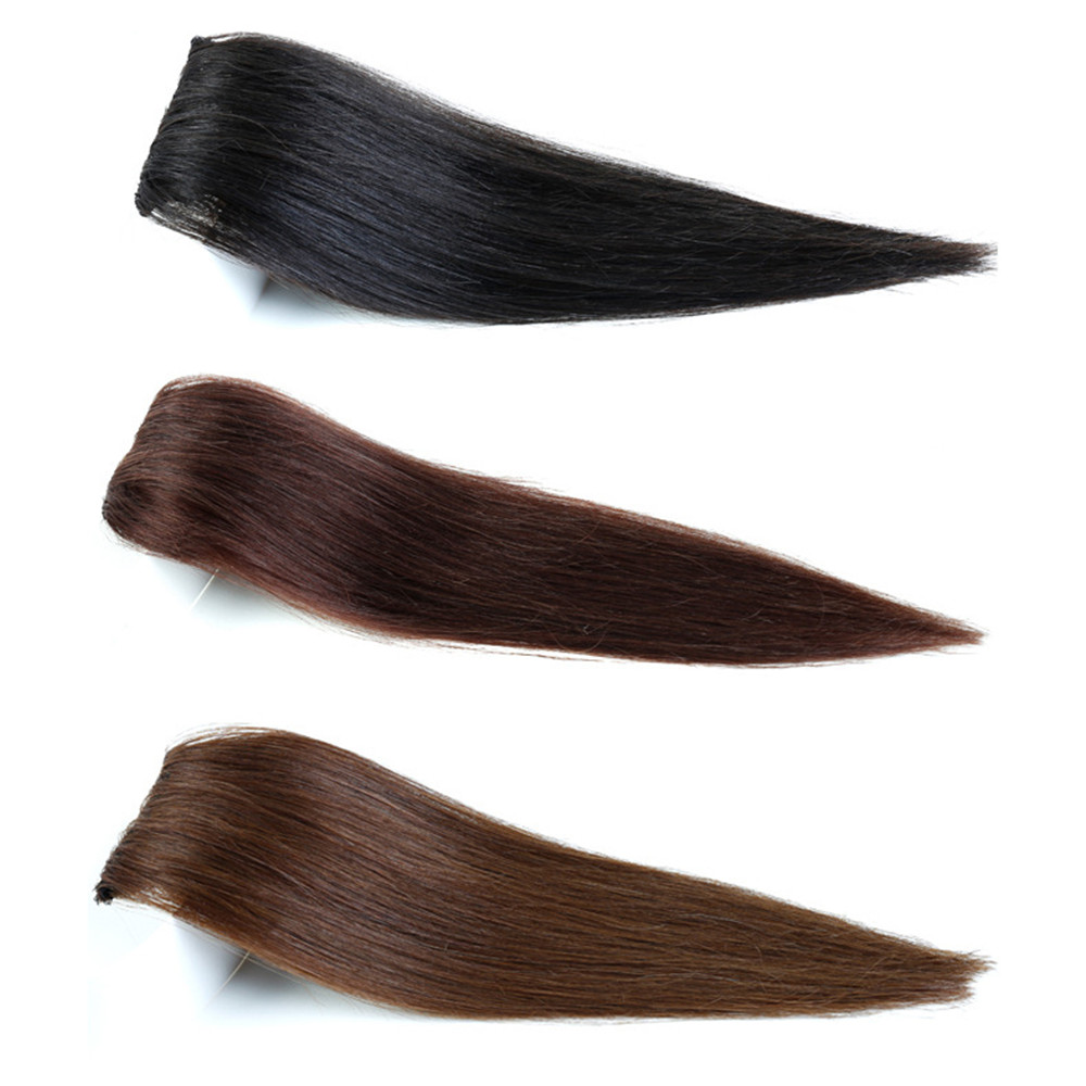 【COD Tangding】Klip Rambut Wig Lurus Shaggy Variasi 3 Warna