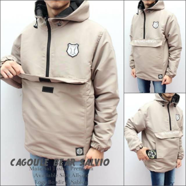 JAKET KANGGURU DISTRO  JAKET CAGOULE KANTONG DEPAN