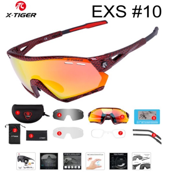 Kacamata Sepeda Riding Glasses Polarized Anti-Shock Anti-UV400 X-TIGER