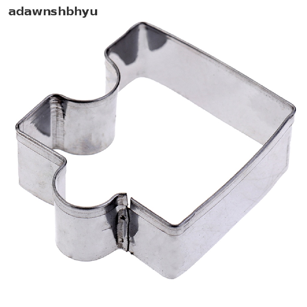 Adawnshbhyu 4pcs /set Kue Kering Bentuk Puzzle Stainless Steel Biskuit Cetakan Dessert Membuat Alat