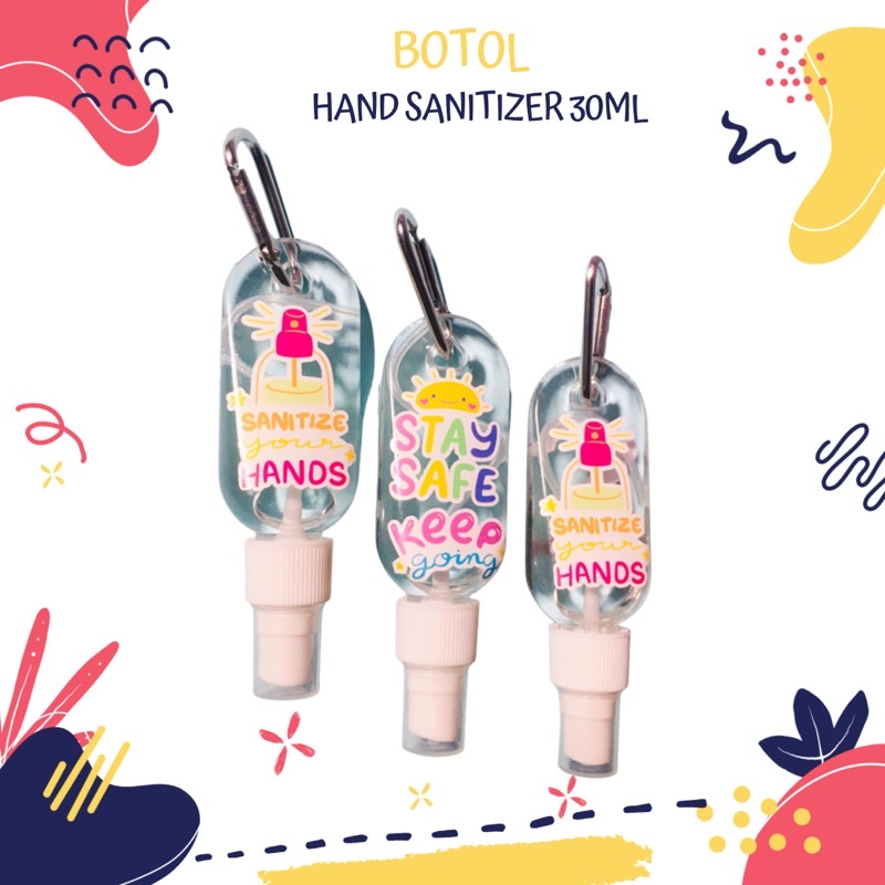READY Botol Spray Gantungan Kunci 30ml l Botol Refill Handsanitizer/ Botol handsanitizer fliptop