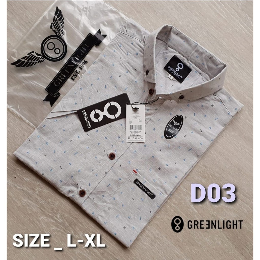 Kemeja Pria Lengan Pendek Cowok Distro Surfing Best Quality Motif Terkini Casual Size L Xl