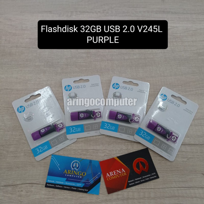 Flashdisk HP 32GB USB 2.0 V245L PURPLE