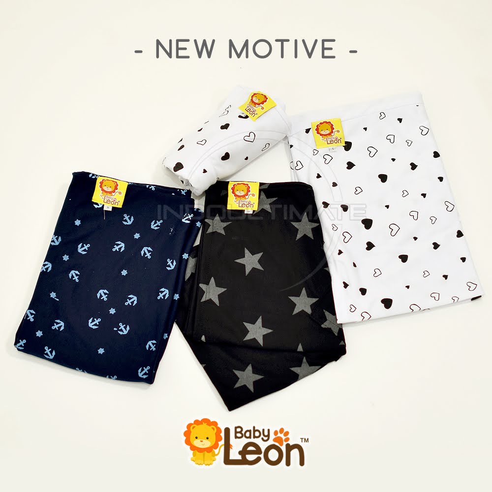 Gendongan Bayi Samping Dengan Kantong Geos BABY LEON Motif Sling Bayi Baby Carier Hipseat Bayi BY-44-01