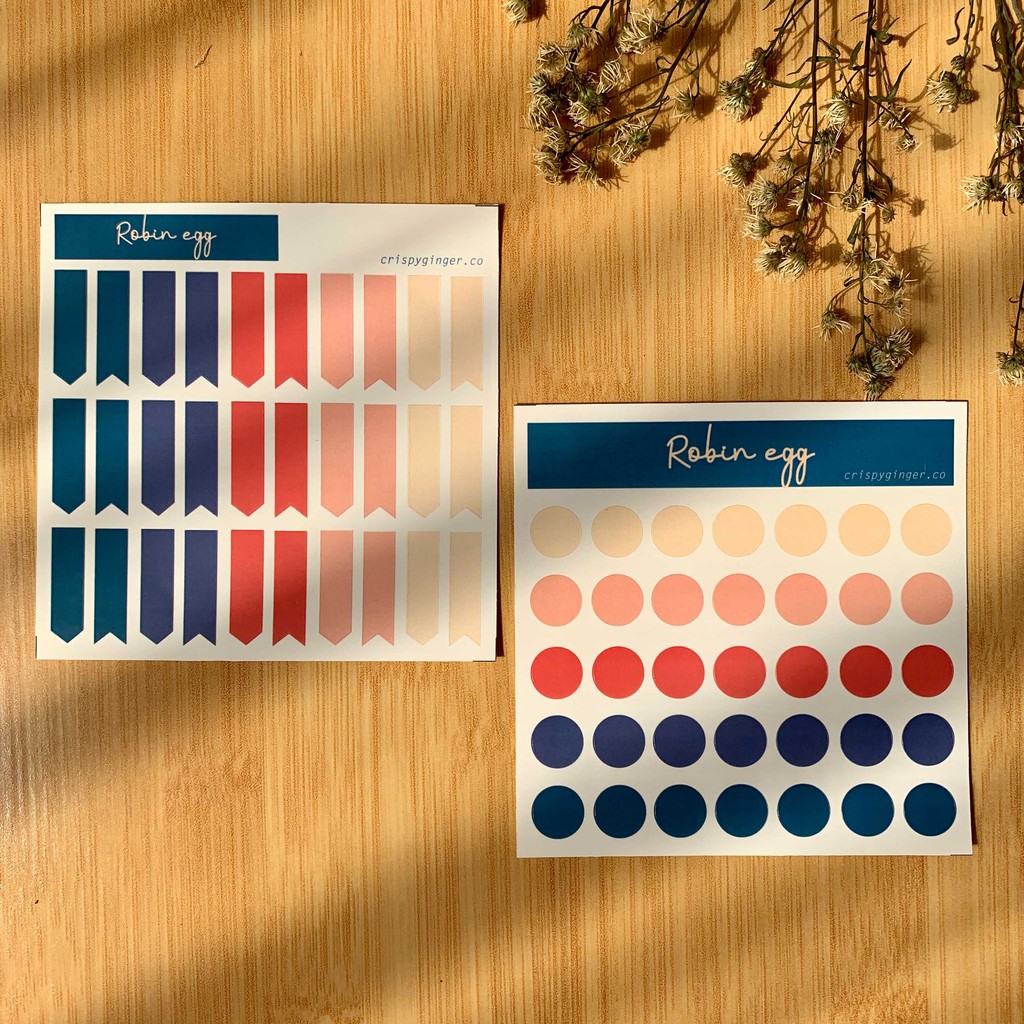 

Robin Egg - Color Palette Sticker Sheet