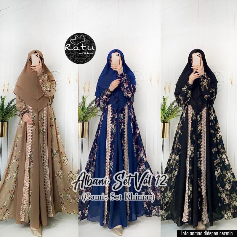ALBANI SET VOL 12 (GAMIS SET KHIMAR) TERBARU