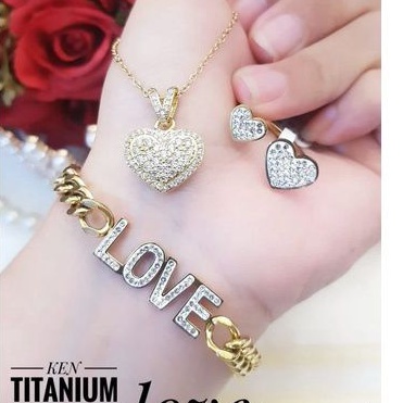 TiTanium set perhiasan wanita R30