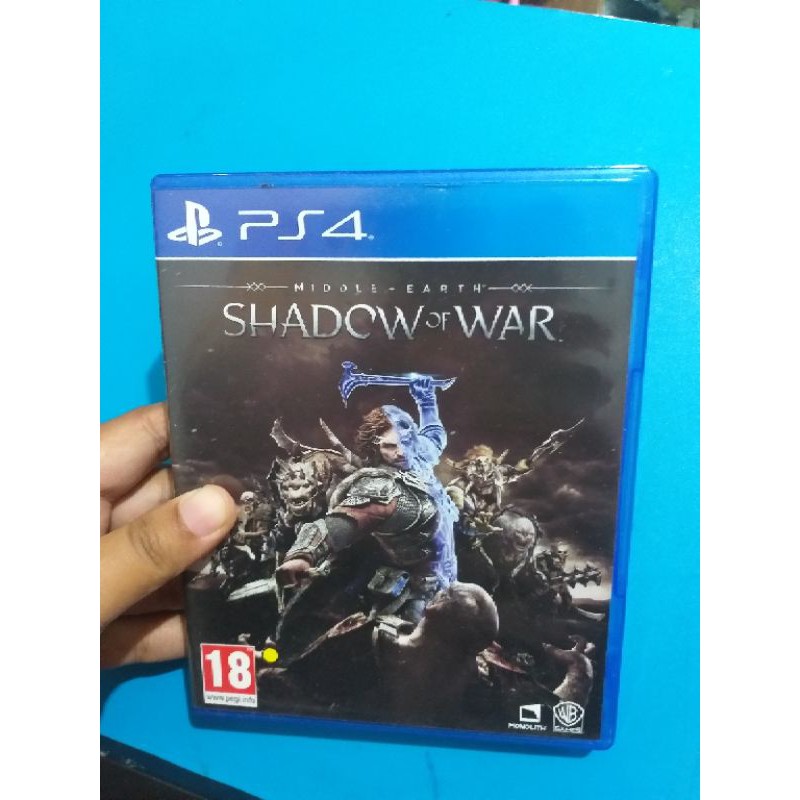 PROMO.... bd dvd kaset game ps4 middle earth shadow of war (bekas)