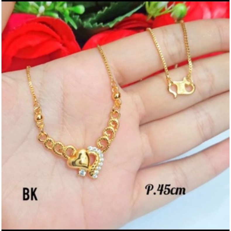 Kalung koye Dewasa pertama ukir gold tidak karat *COD*