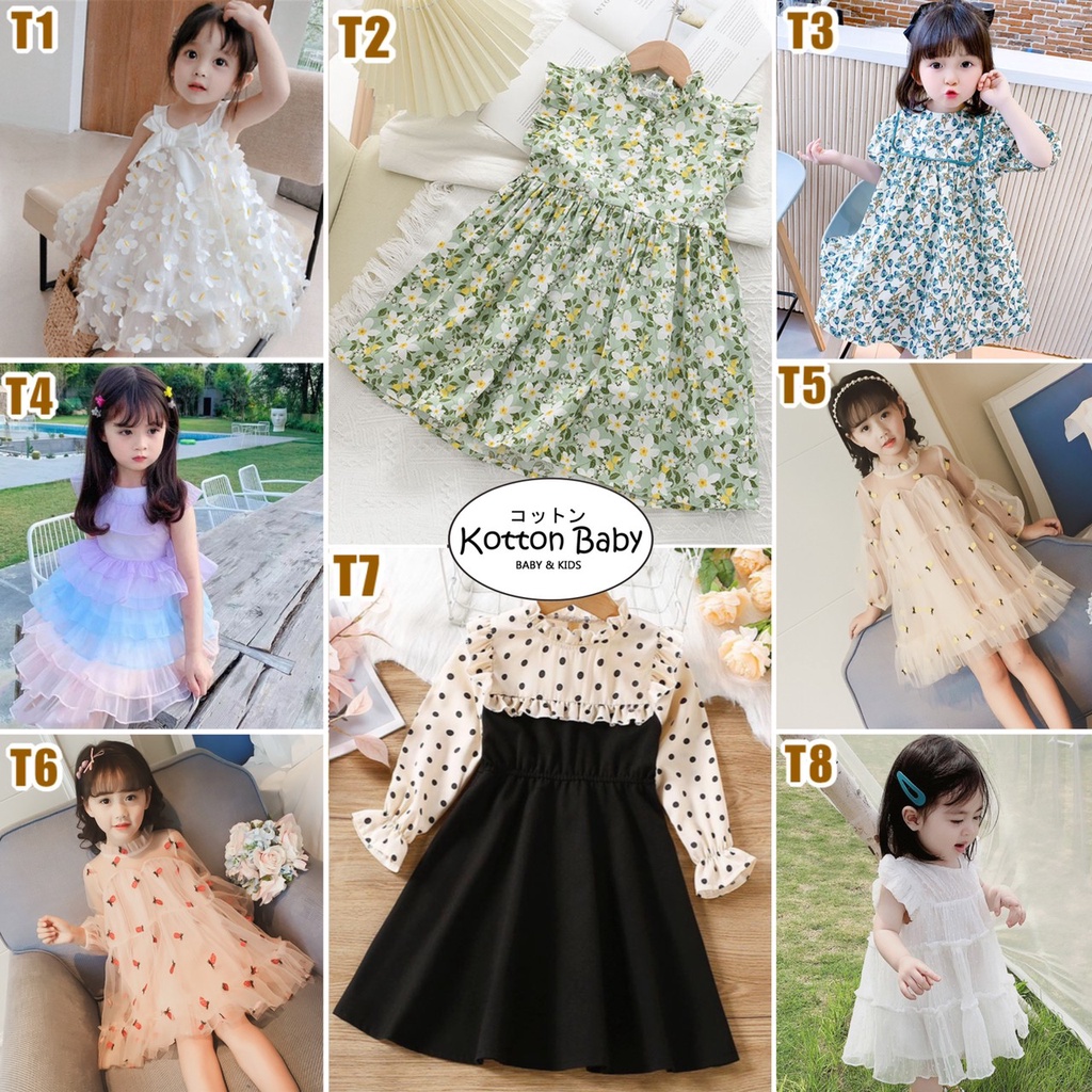 1-6thn | DRESS BAYI ANAK [KUALITAS IMPOR] GAUN BAYI PESTA ELEGAN FORMAL PEREMPUAN T catalog