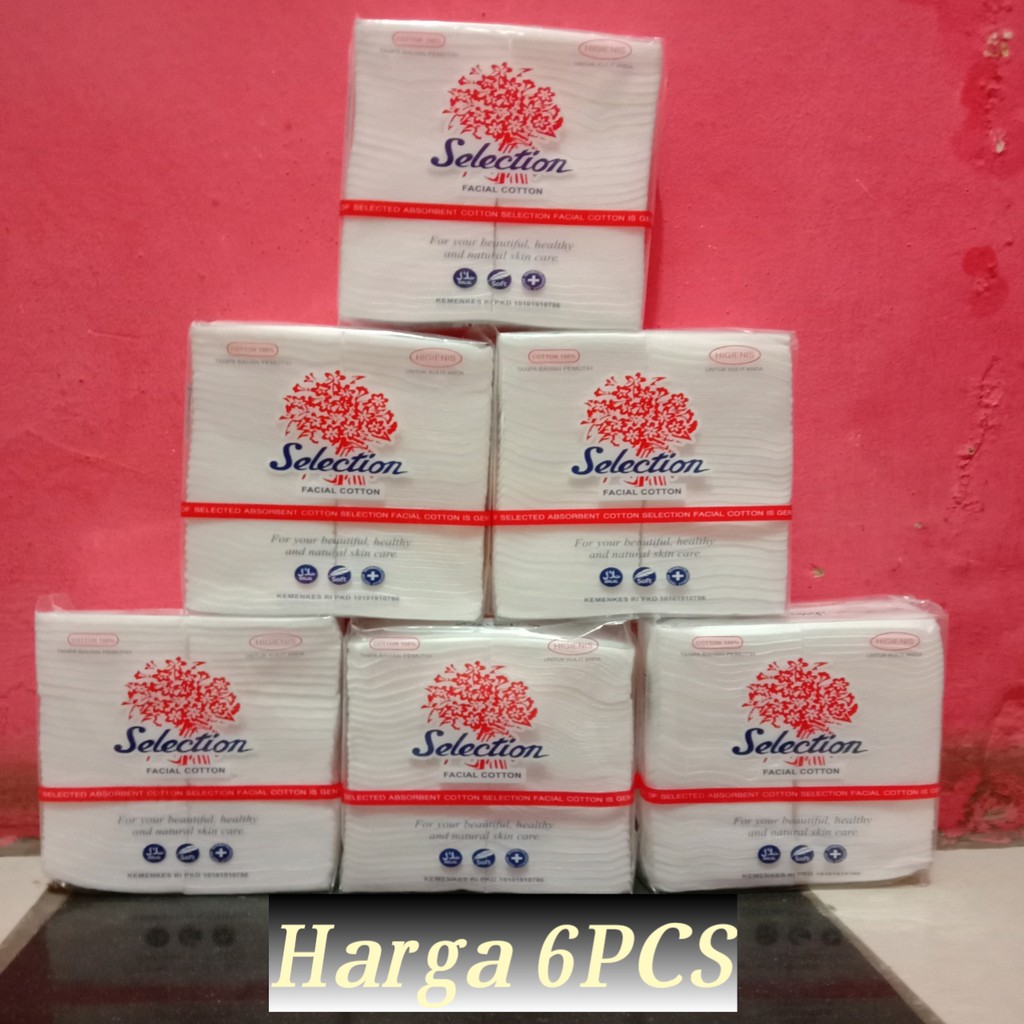 PROMO TERMURAH 6 PCS  SELECTION KAPAS 35 GR / FACIAL COTTON