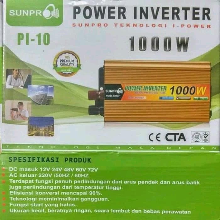 (COD) Power inverter P10 1000w SUNPRO