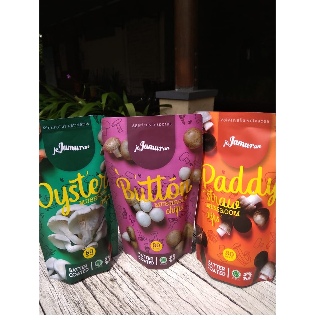 Jejamuran Keripik Jamur Kancing 70 Gr