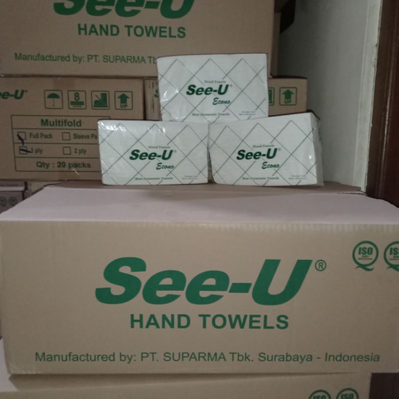 tissue see u hand towel /tissue see u econo hijau / see u multifold