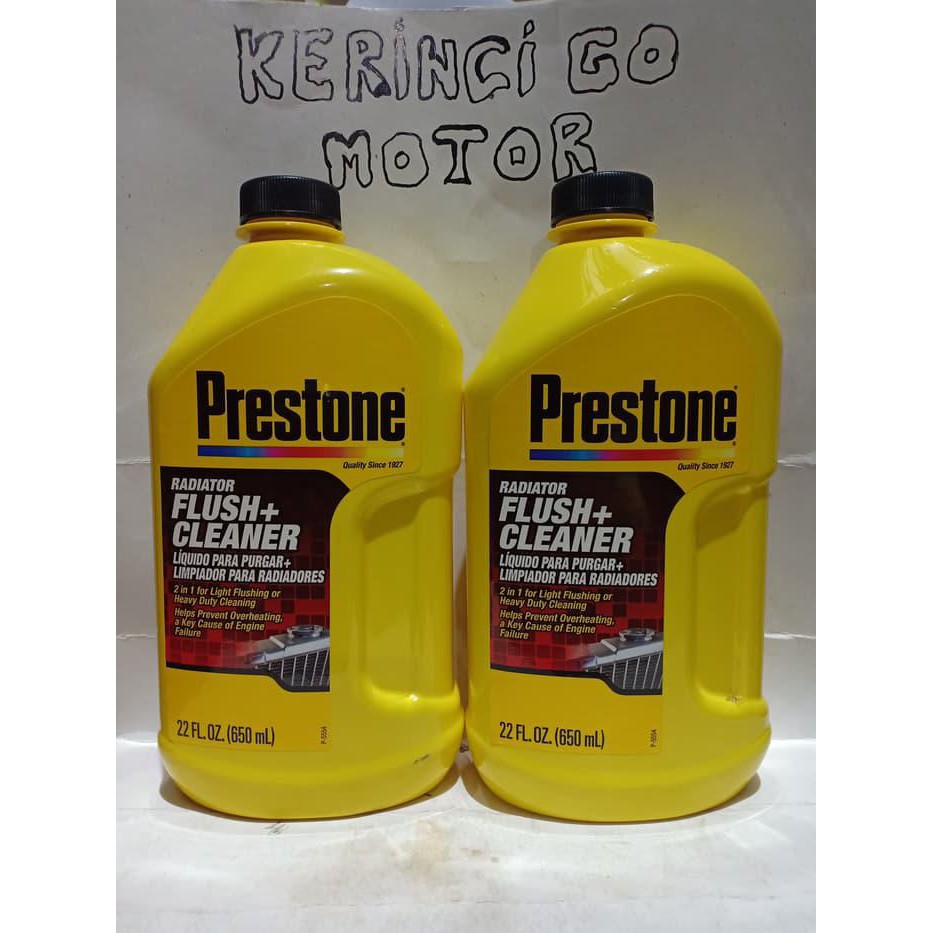 RADIATOR FLUSH + CLEANER PRESTONE - CAIRAN PEMBERSIH RADIATOR PRESTONE