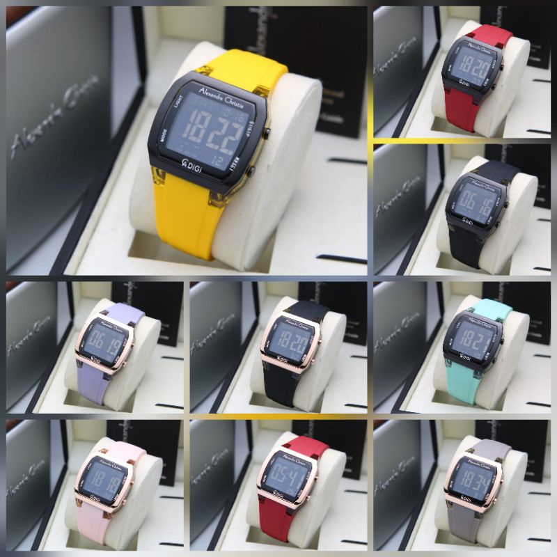 JAM TANGAN WANITA ALEXANDRE CHRISTIE AC9348 / AC 9348 DIGITAL ORIGINAL GARANSI RESMI 1 TAHUN