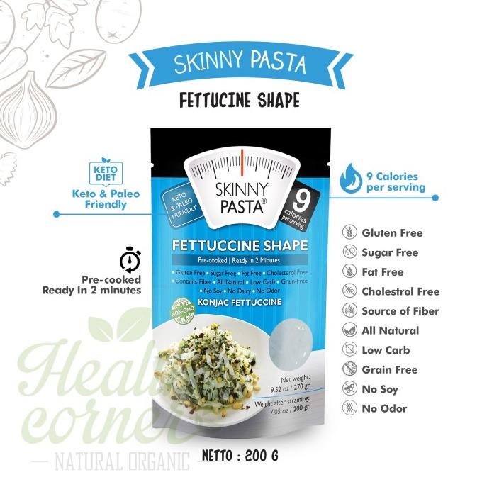 

:::::::] Skinny Pasta - Organik Konyaku Shirataki Pasta Fettucine 200gr