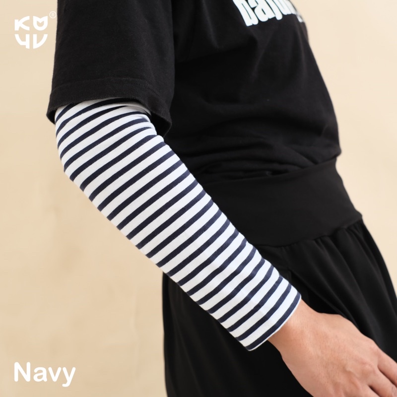 Manset Tangan Stripe/ Motif Garis Best Product-NAVY