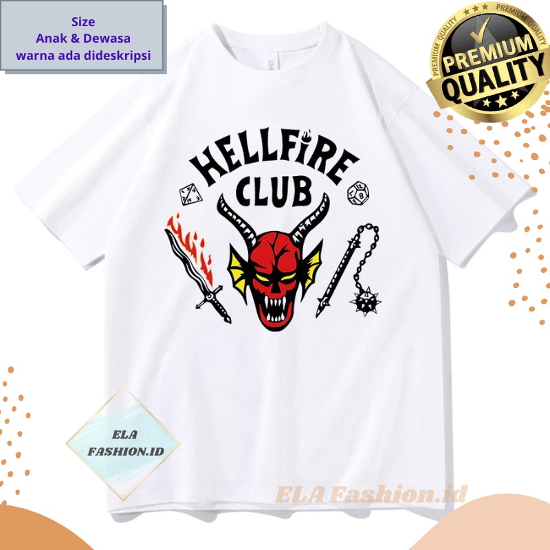 Kaos Anime terbaru  Shirt Kawaii Casual Hellfire Club