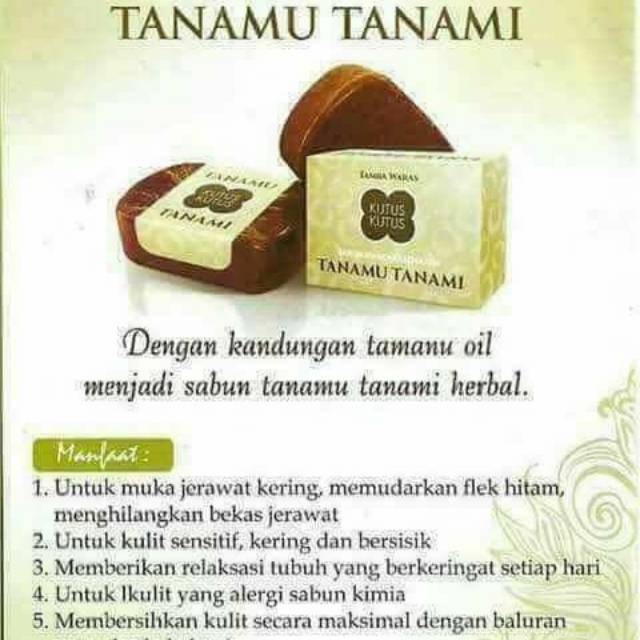 15 Sabun Mandi TANAMU TANAMI 100 gram Kutus Kutus - Tamba Waras