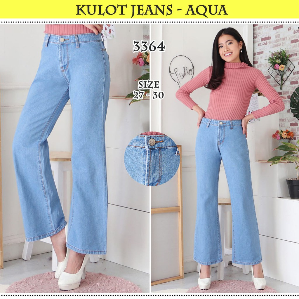 KENYAJEANS CELANA JEANS PREMIUM KULOT / BOYFRIEND KULOT /NONSTREACH JEANS / 4 COLOUR /27 - 30