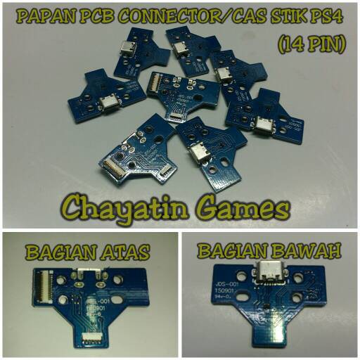 PAPAN PCB CONECTOR / CAS STIK PS4 MODEL 2.0 (14 PIN)