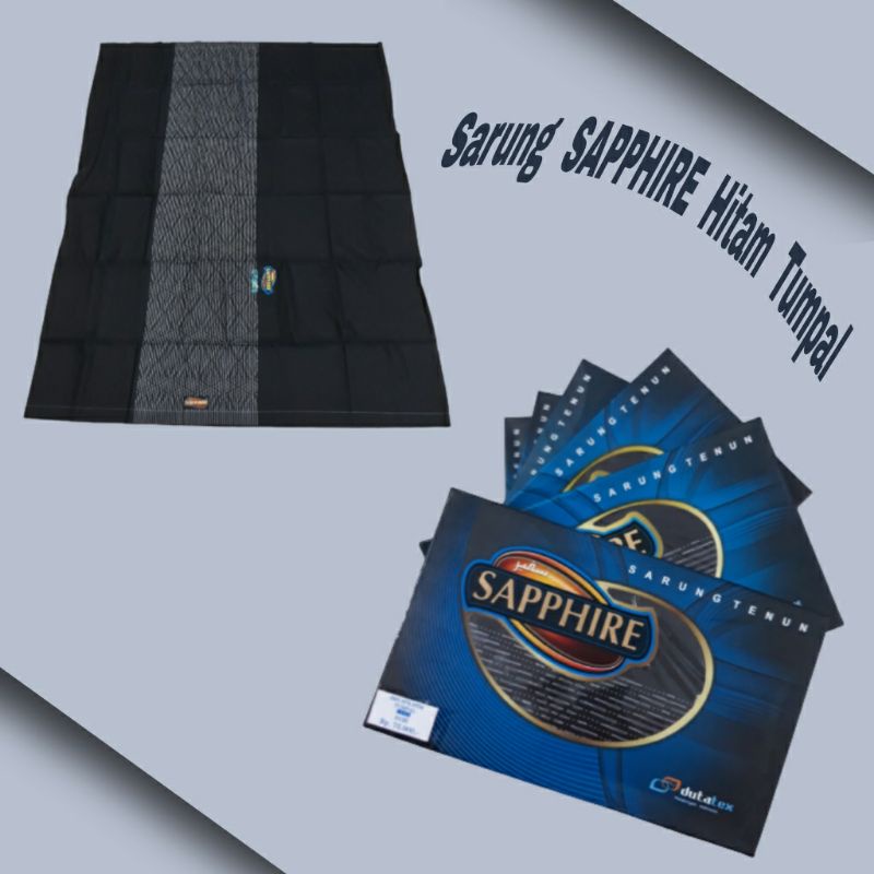 Sarung Sapphire Hitam Tumpal