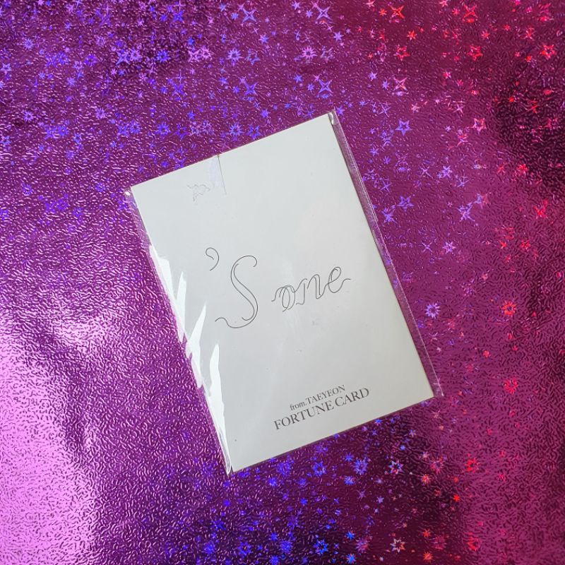 (SNSD) Taeyeon - Fortune Scratch Card (Random) (from "'S...one")
