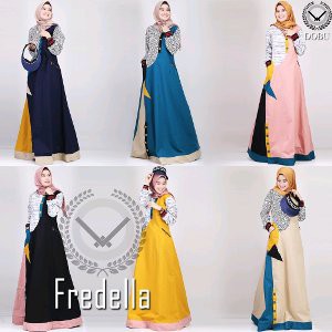 Terbaru  Fredella Dress ORI by Dobu baju gamis branded