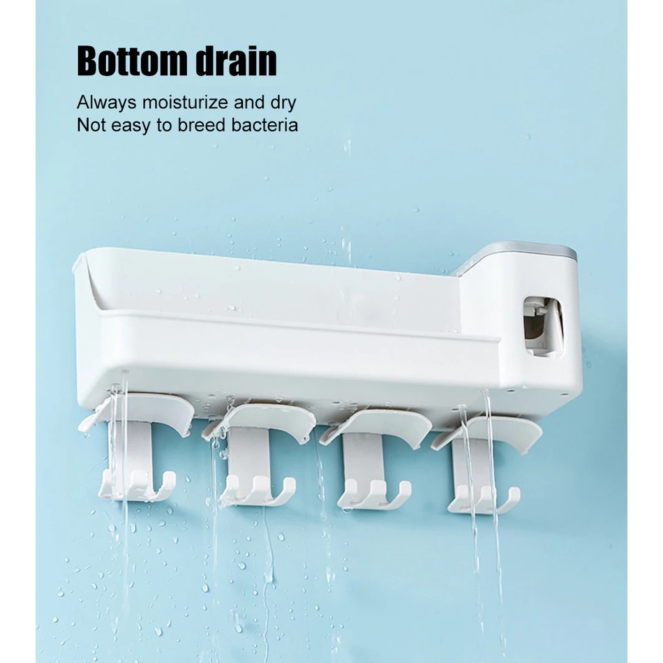 Tempat Sikat Gigi Odol Rak Kamar Mandi Tempel Toothbrush Holder Tempat Sabun