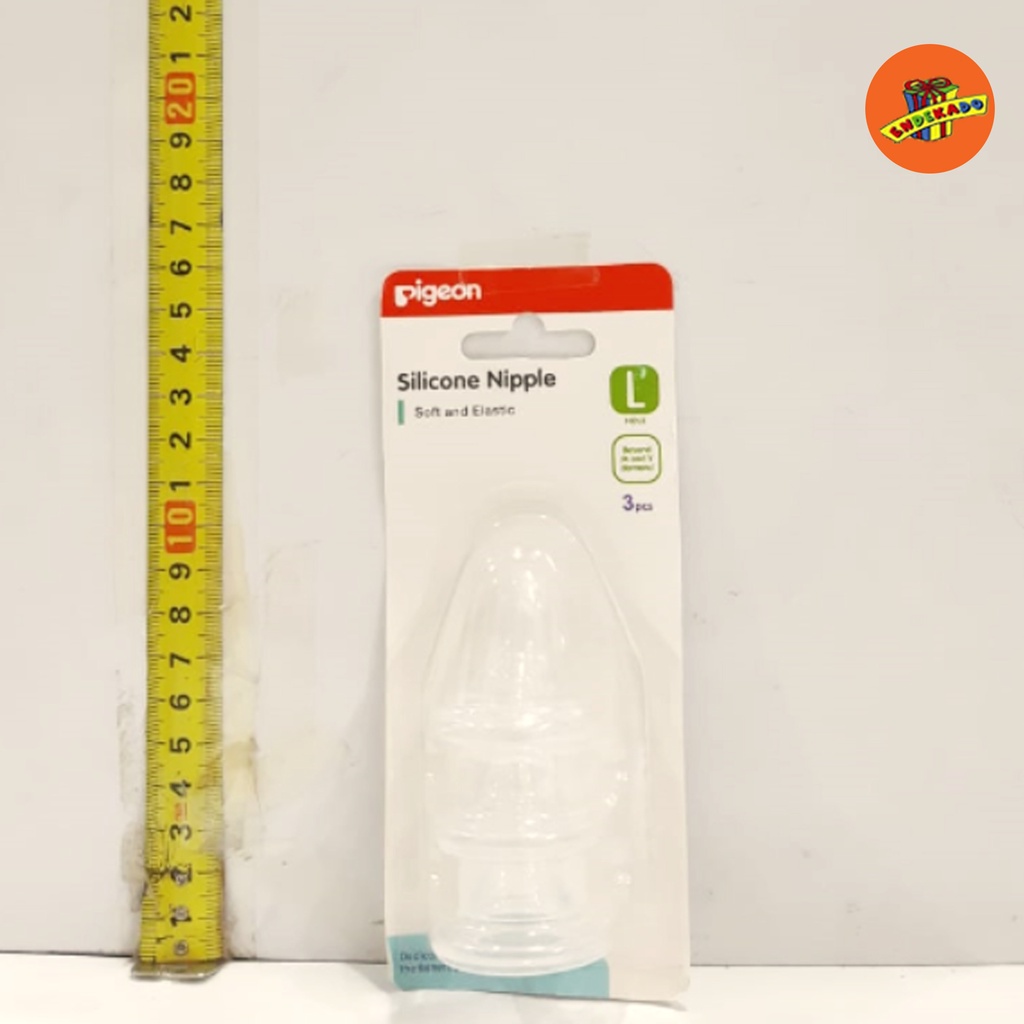 PIGEON SILICONE NIPPLE 3PC - Dot Bayi Isi 3pc