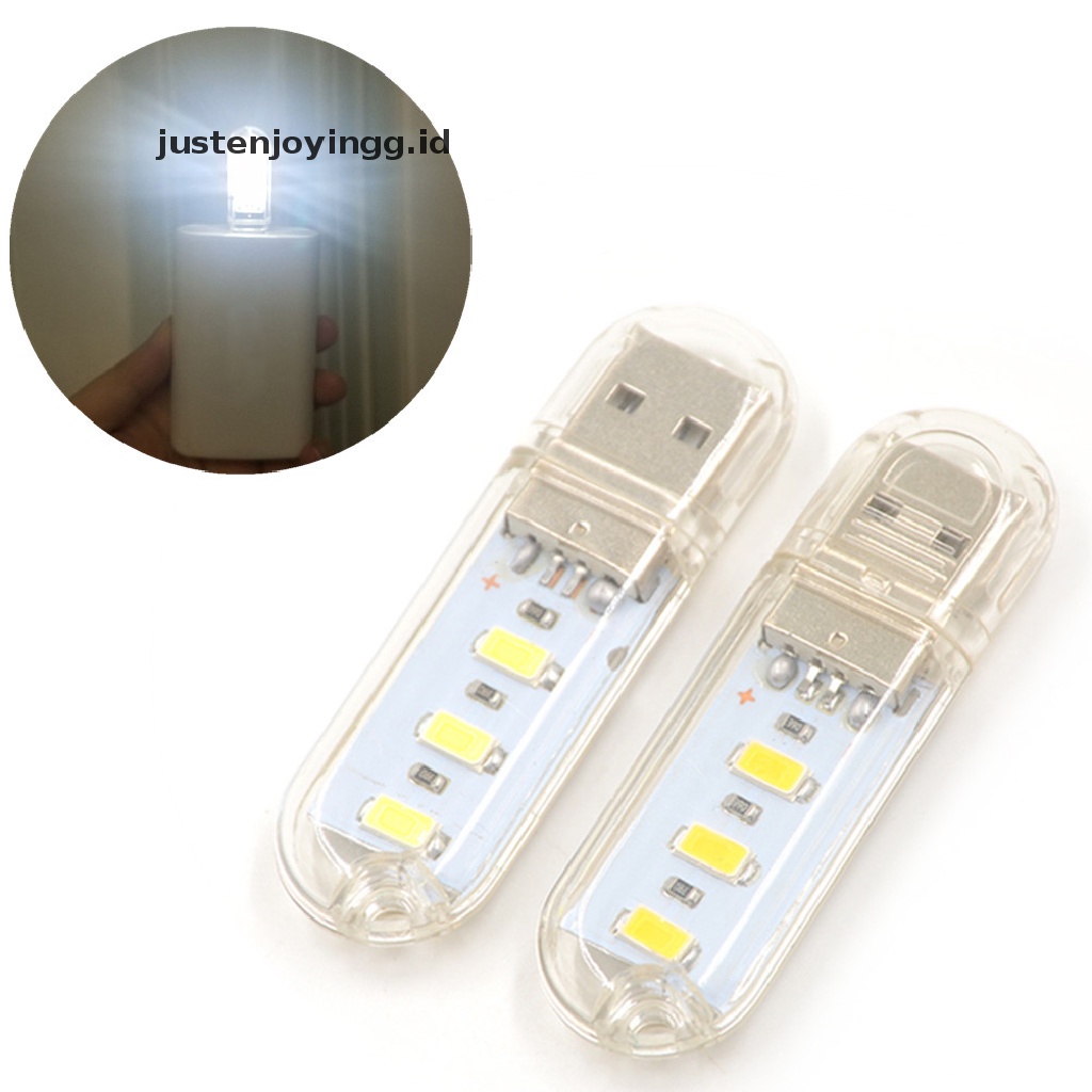 / / Justenjoyingg.id / Lampu Bohlam LED Mini USB Untuk Camping / Membaca / Laptop / Komputer