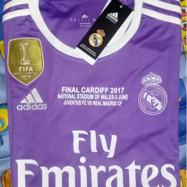 Jersey Real madrid away ucl final cardiff 2017