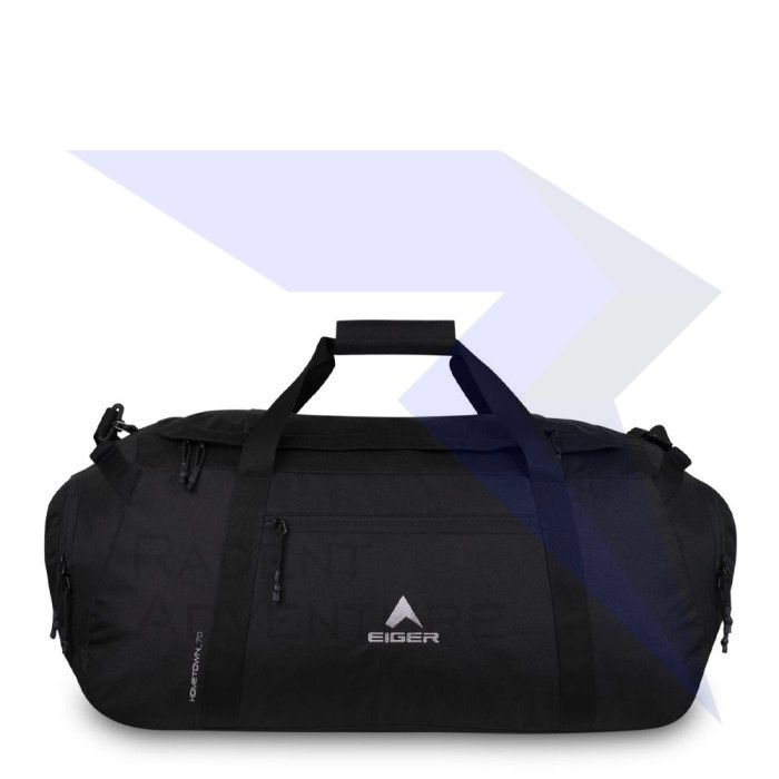Tas EIGER1989 HOMETOWN 70 DUFFLE 91000 5780 Black Original Bandung  KEREN AWET