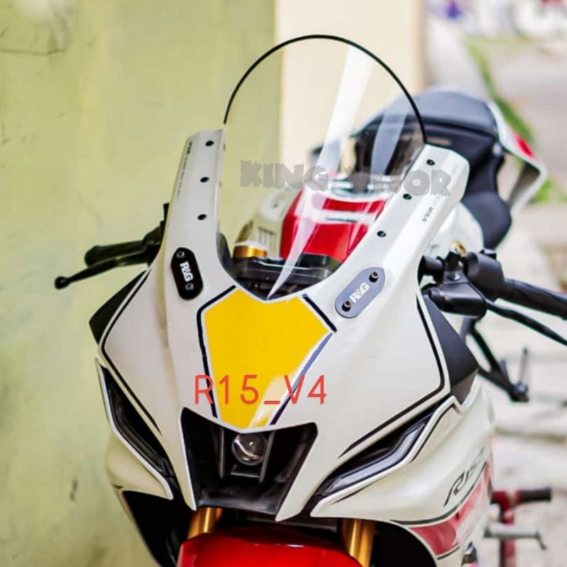 VISOR R15 V4 FULL JENONG WINDSHILED R15 V4 FULL JENONG PLUS LIST KARET