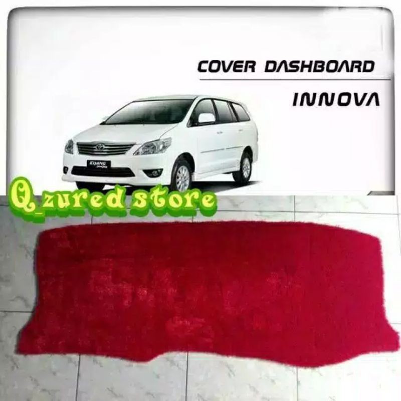 Alas Bulu Dashboard Mobil INNOVA  2004-2015 Bulu Rasfur  Free perekat 3M