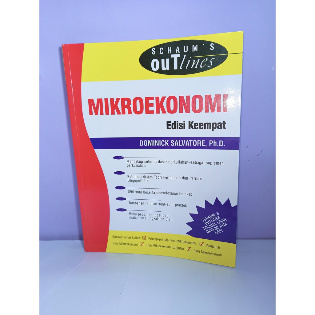 Buku Mikroekonomi Edisi Keempat : Schaum's Outlines