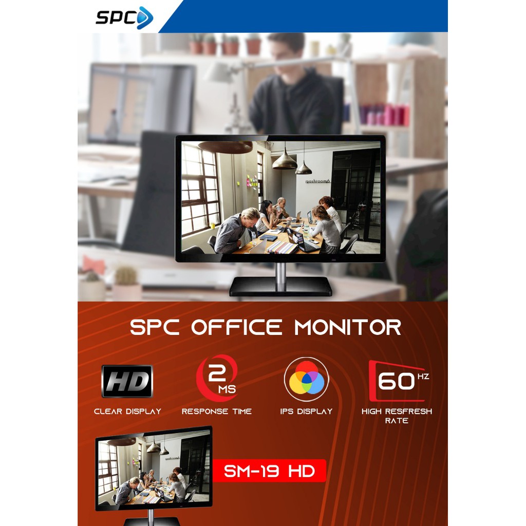 OFFICE MONITOR Full HD LED Monitor SPC SM-19HD 19 inch IPS